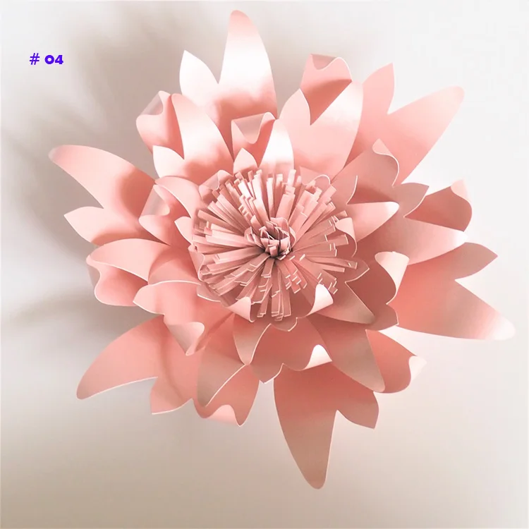 Glittered Pink 20 см Толстая кардшток роза DIY бумажные цветы для свадьбы и событий Декорации для детской комнаты декор стен видео обучающие материалы - Цвет: Glittered Pink