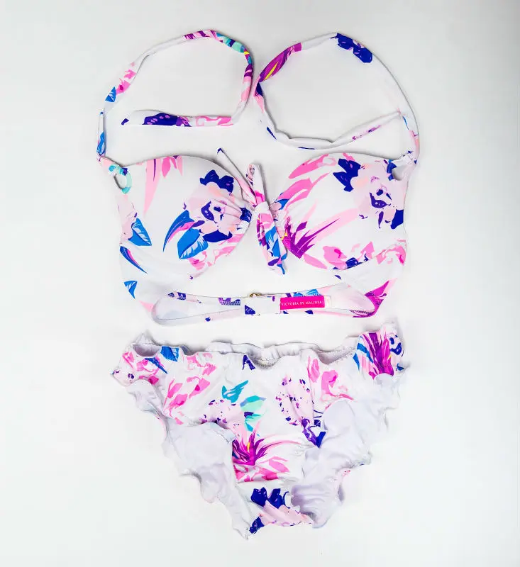 Хит продаж комплект бикини в богемном стиле сексуальный купальник с цветочным