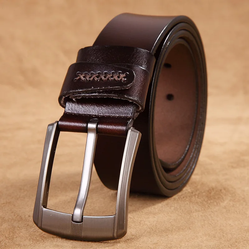 Роскошный мужской ремень из натуральной кожи высокого качества винтажный