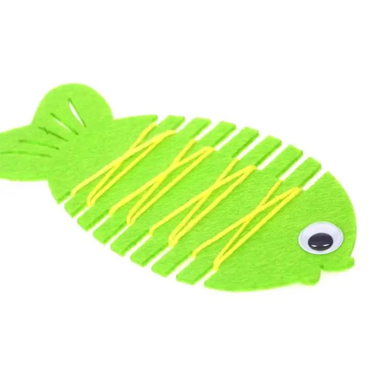 Детский сад обернутый Threading Wear Line Fish ручная Игра Головоломка Развивающие Игрушки
