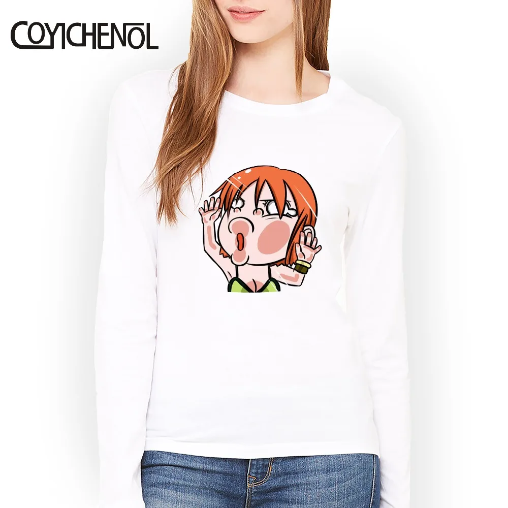 Цельнокроеная Милая женская футболка с круглым вырезом и принтом обезьяны D Luffe