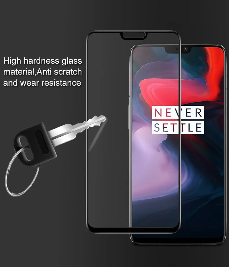 Imak для Oneplus 6 полное покрытие закаленное стекло протектор экрана для One plus6 Oneplus6 полное покрытие защитная пленка 1+ 6