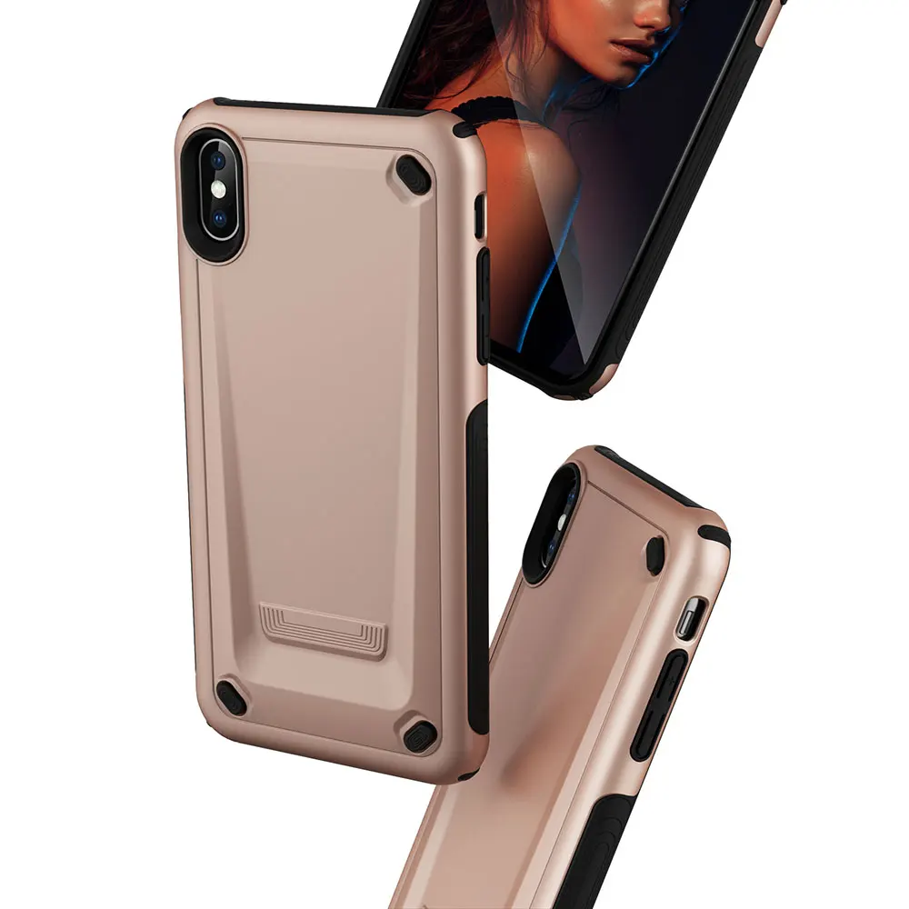 KISSCASE Ultra Thin 2 in 1 Mechanic Phone Cases For iPhone 7 8 Plus X XR XS MAX Cool Shockproof iphone 6 6S Cover |