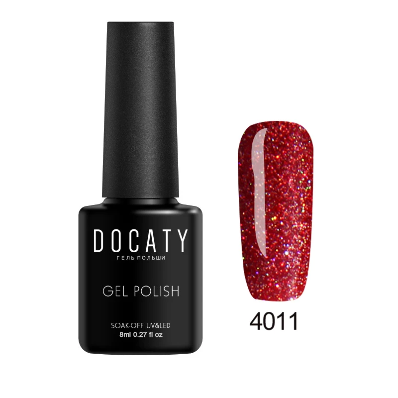 4011 Docaty 8 мл неоновый гель для ногтей замачиваемый Радужный УФ гель для ногтей Полупостоянный УФ-лак Гибридный Маникюр УФ-лак для ногтей - Цвет: 4011