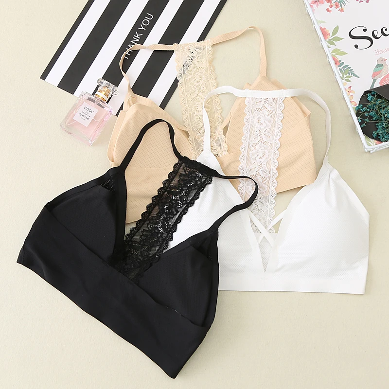 

Женский бюстгальтер без косточек для фитнеса, женские топы, кружевное нижнее белье на бретельках, бюстгальтеры, топ, бесшовное нижнее белье