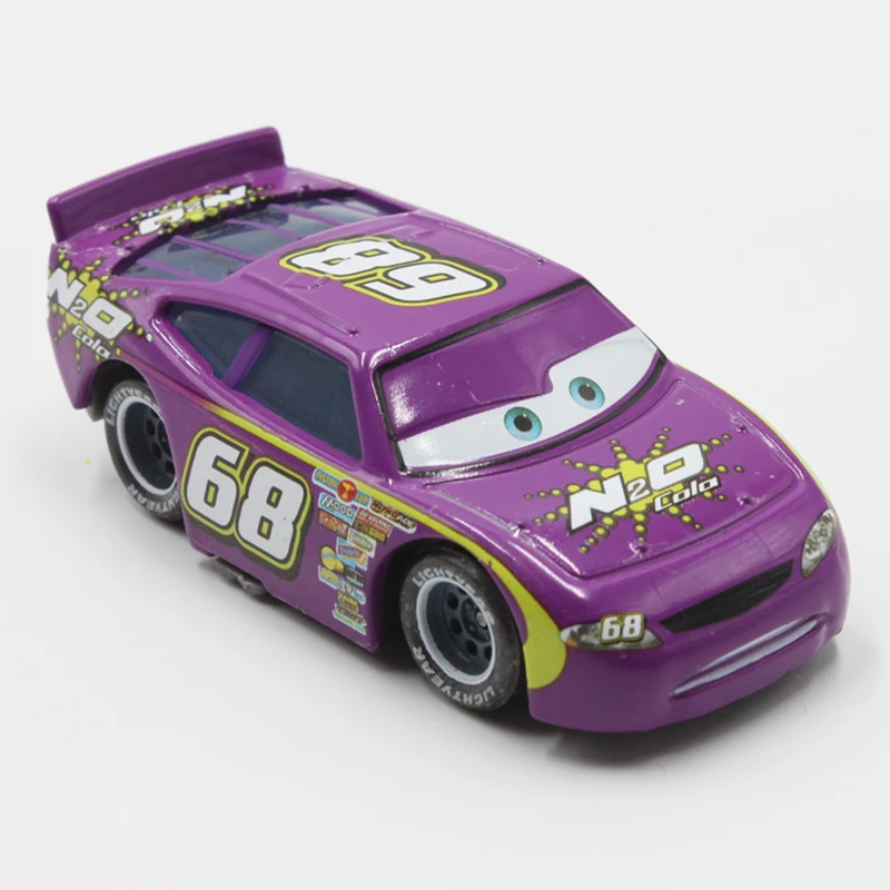 Фото Модели автомобилей Disney Pixar № 68 N2O Colo Racer в масштабе 1:55, литой металлический сплав, милые игрушки, автомобиль для детей, подарки, Молния Маккуин №3