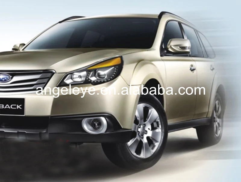 Для Subaru Outback 2010-2013 год светодиодный налобный фонарь спереди светильник черный