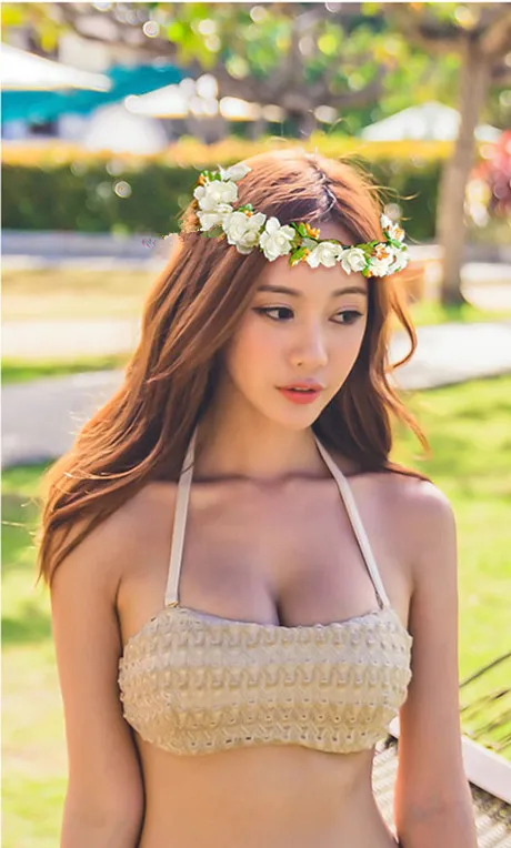 Корона венок из цветов и повязка на голову с цветами для Для женщин волос