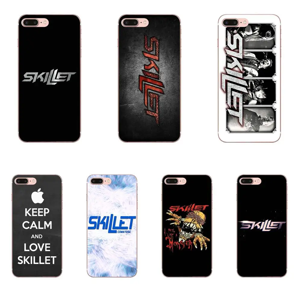 Тонкий чехол для мобильного телефона с логотипом бренда Skillet рок Xiaomi Redmi Note 2 3 3S 4 4A