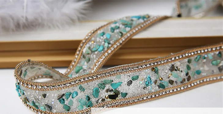 Аксессуары для свадебного платья Diy ткань аппликация патчи Кристалл горный