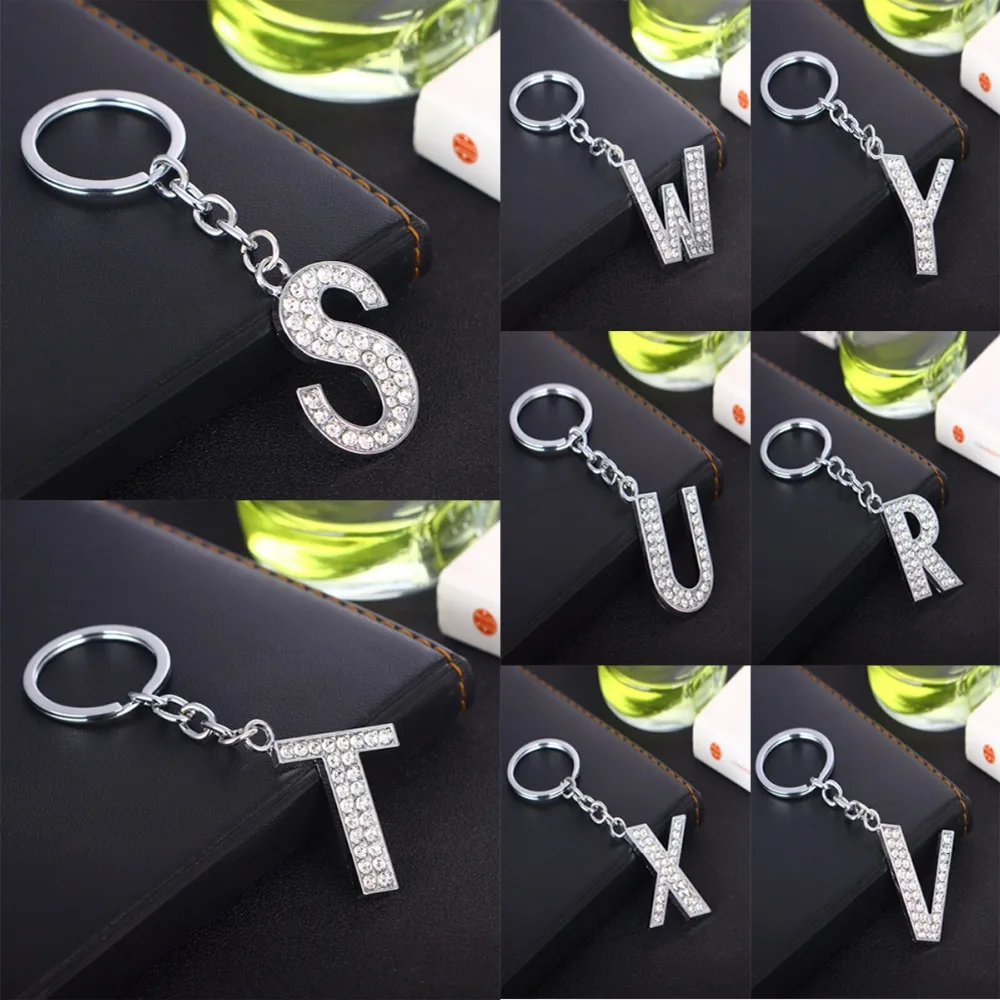 Брелок для ключей с подвеской оригинальная надпись искусственный бриллиант