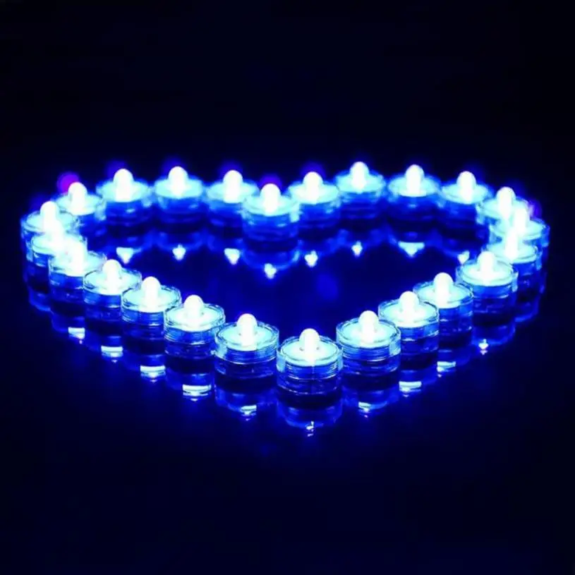 12 шт. Водонепроницаемый Свадьба Подводные Батарея sub светодиодные фонари|led light