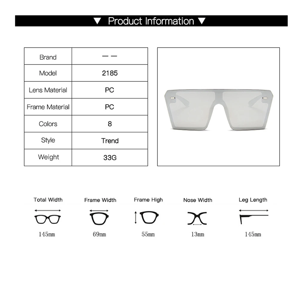 Большие Квадратные Солнцезащитные очки для женщин 2019 роскошный бренд модный топ