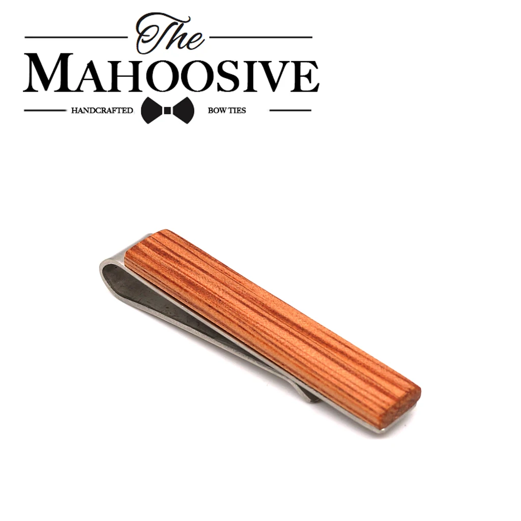 

Mahoosive Wood Vintage Tie Clip Necktie wooden Tie Clip Bar Clasp cufflinks for mens gemelos para hombre camisa