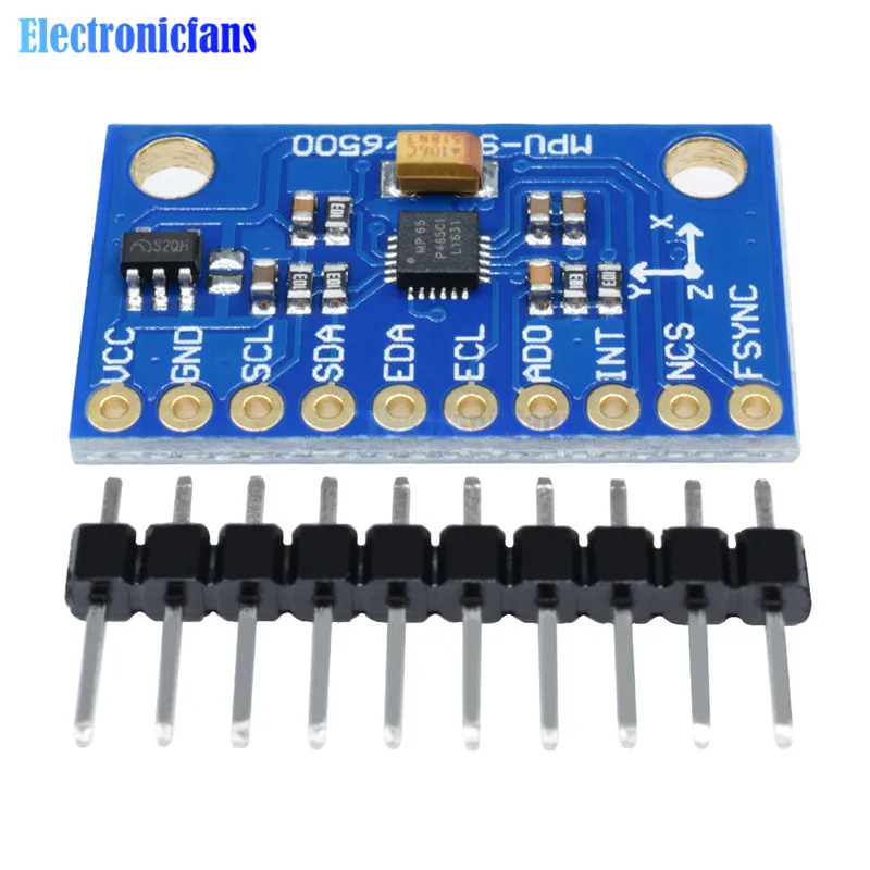 1 компл. IIC I2C SPI MPU6500 MPU-6500 6-осевой гироскоп Модуль датчика акселерометра заменить