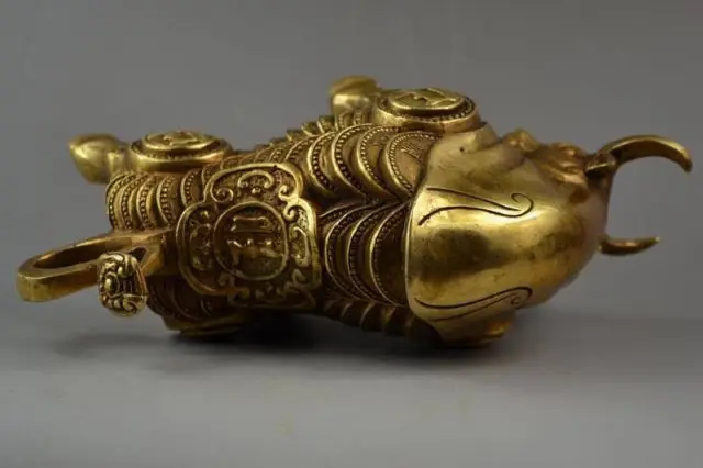 Продуманная китайская ручная работа медные РЕЗНЫЕ монеты на все тело статуя