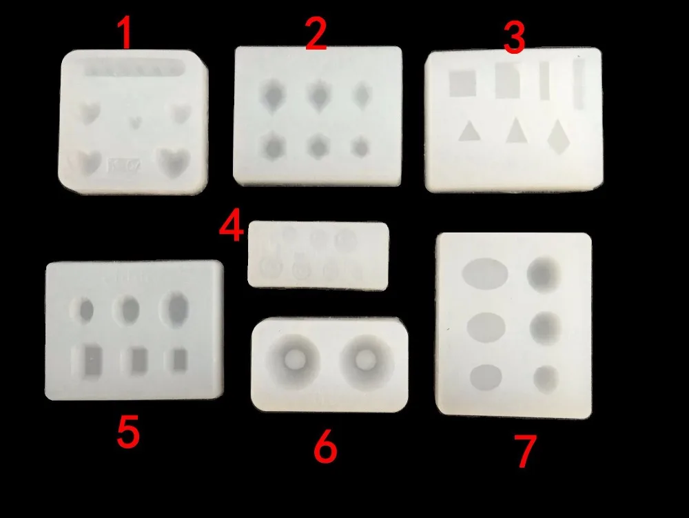 Драгоценный камень в форме сердца силиконовая форма для серег подвеска кольцо