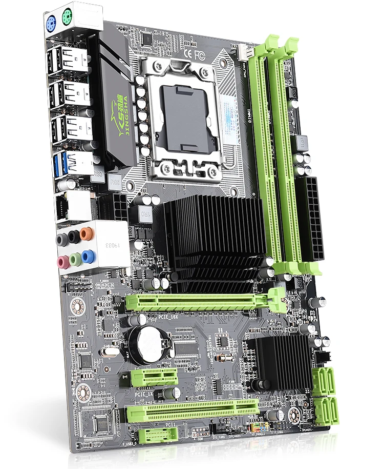 Jingsha X58 Материнская плата DDR3 LGA 1366 M-ATX для настольного компьютера Поддержка AMD RX серии с USB 3,0