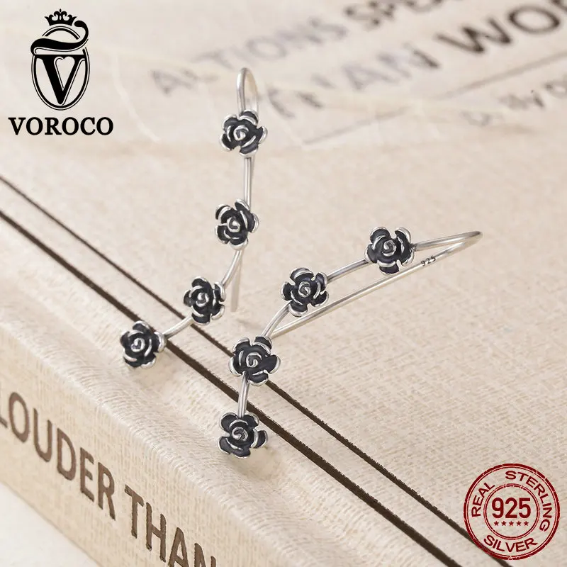 Женские длинные серьги подвески из серебра 100% пробы с ослепительными