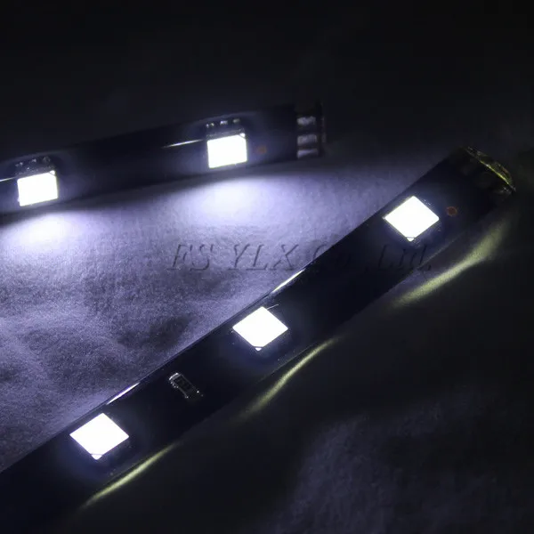 FSYLX 30 см Гибкий СВЕТОДИОДНЫЙ DRL полоски 12 SMD 5050 белый красный синий желтый