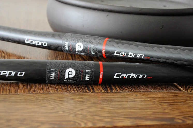 Litepro углеродный руль складной велосипедный BMX детали 25 4 мм 88 г/108 г|carbon handlebar|bicycle
