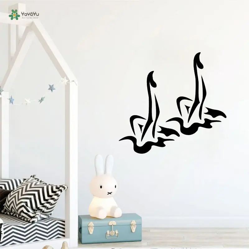 

Synchronized Swimming Wall Stickers Sports Gym Vinyl Swimming Pool Design Wall Mural Swimming Girls Wall Decal Home Decor ZW203