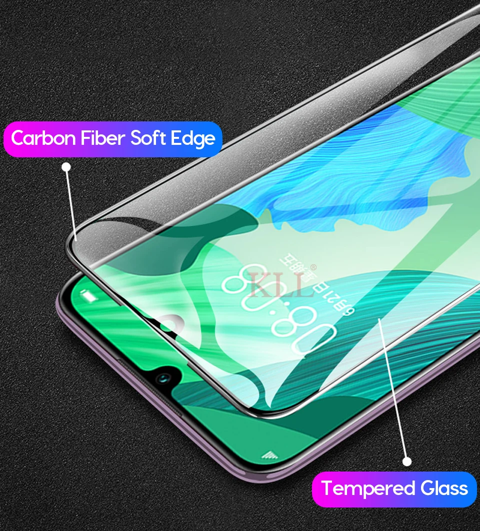 3D мягкий край Полное покрытие из закаленного стекла для huawei Nova 5 P10 P9 G8 G7 Nova 2 Plus Honor 8 V9 V8 9 H протектор экрана из углеродного волокна