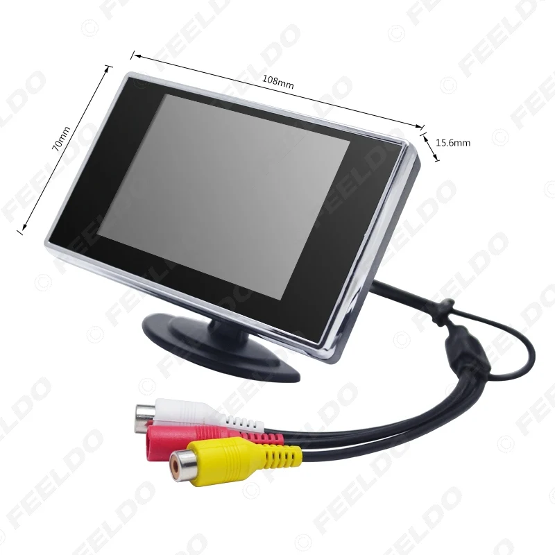 FEELDO 3.5inch TFT LCD Car Rear View Parking Monitor Display for DVD VCR VCD Backup Camera #1308 | Автомобили и мотоциклы