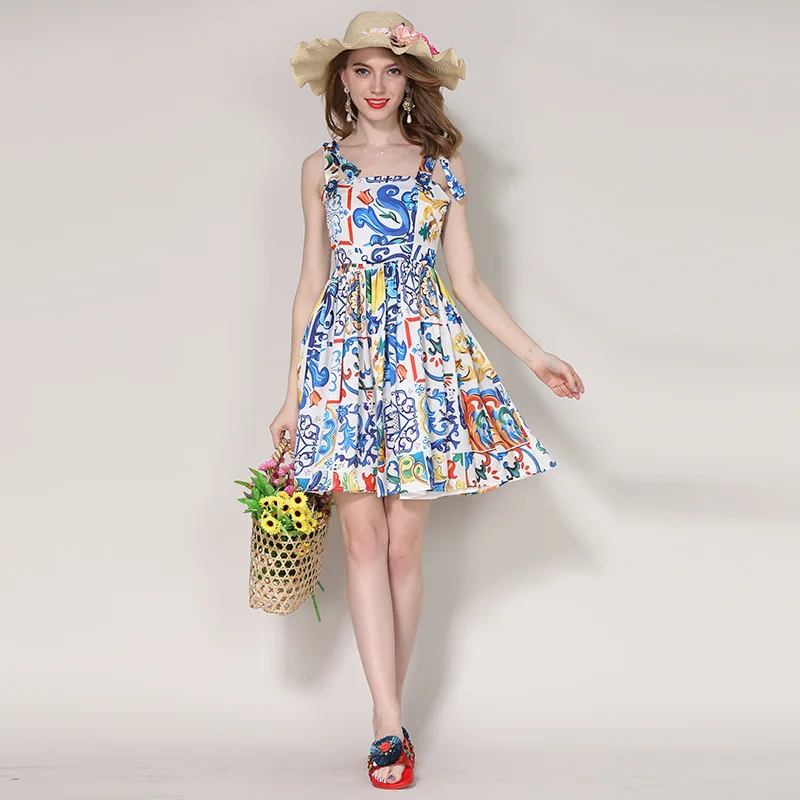 Изысканный керамика Распечатать высокое качество 2018 Летняя мода