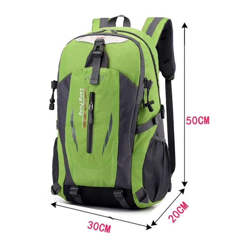 Green B Litthing 60L/40L мужской рюкзак, рюкзак с подзарядкой через usb, школьный рюкзак для подростков, рюкзаки для путешествий, женские рюкзаки, сумка для улицы - Цвет: Green B