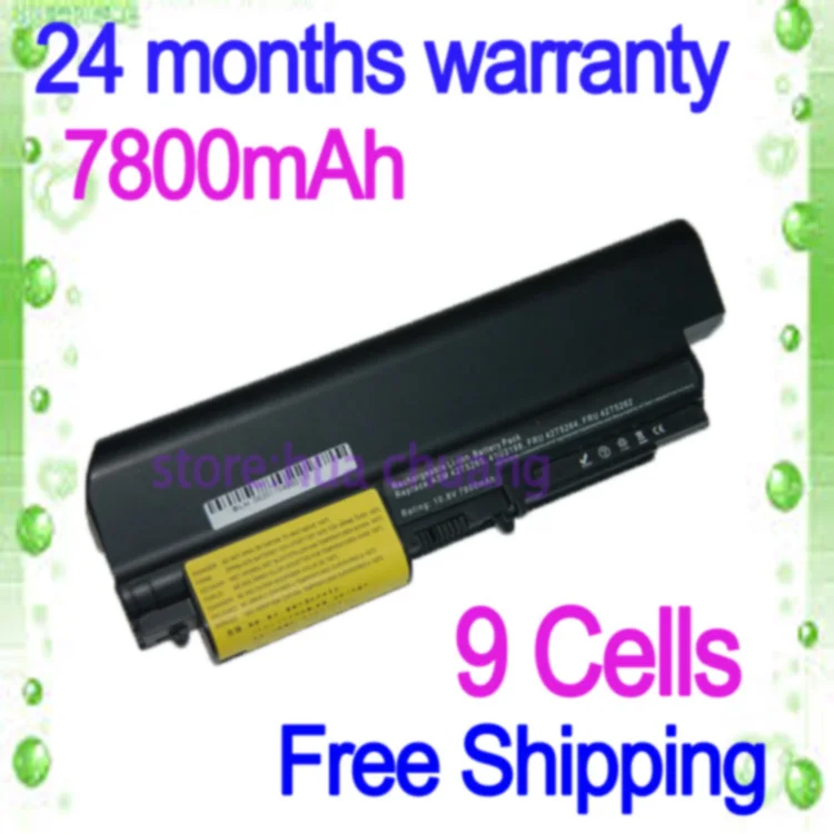 Черный ноутбук JIGU taptop для IBM ThinkPad R60 T60 T60p R61e T61 T61p R61i LENOVO R500 R61 T500 W500 | Компьютеры и
