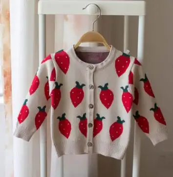 beige pink as pic MILANCEL Свитера для маленьких девочек трусы земляничного цвета для девочек кардиганы для однобортное до трех лет, вязаная одежда для девочек, хлопковые детские свитера, для девочек Костюмы - Цвет: beige pink as pic