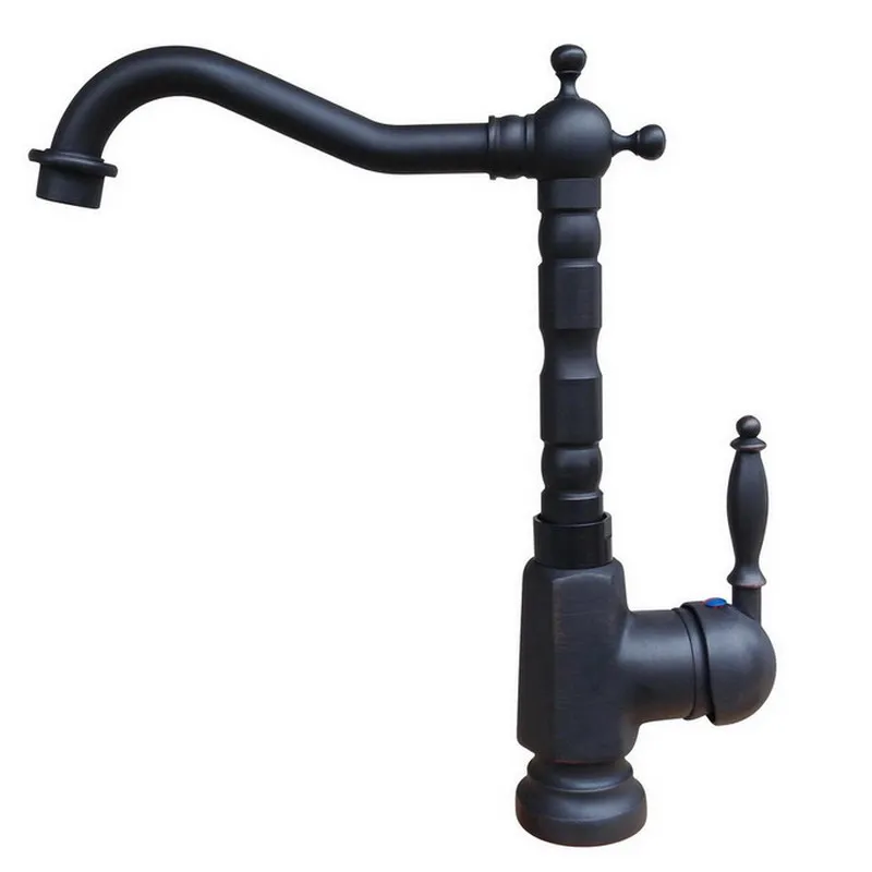 Black Oil Rubbed Brass Single Handle Lever Swivel Spout Kitchen &amp Bathroom Vessel Sink Basin Faucet Mixer Water Tap anf340 |