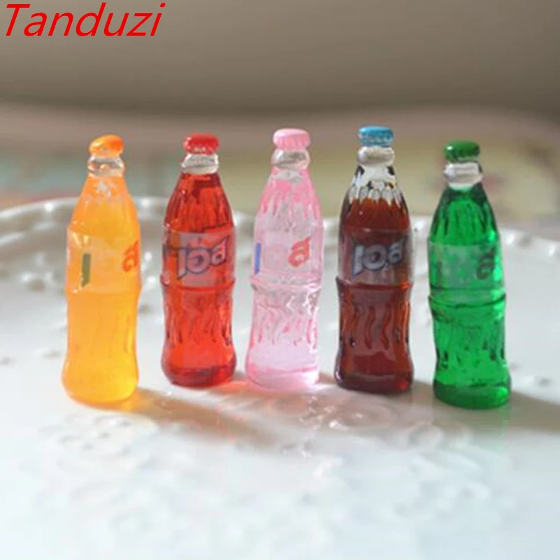 Tanduzi 100 шт. японский Kawaii имитация пищи 3D бутылка содовой колы сделай сам 1:12
