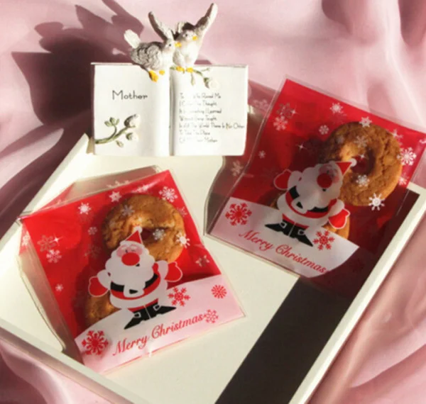 10 шт./компл. и 20 шт./лот подарочные пакеты рождественское печенье выпечки печенья