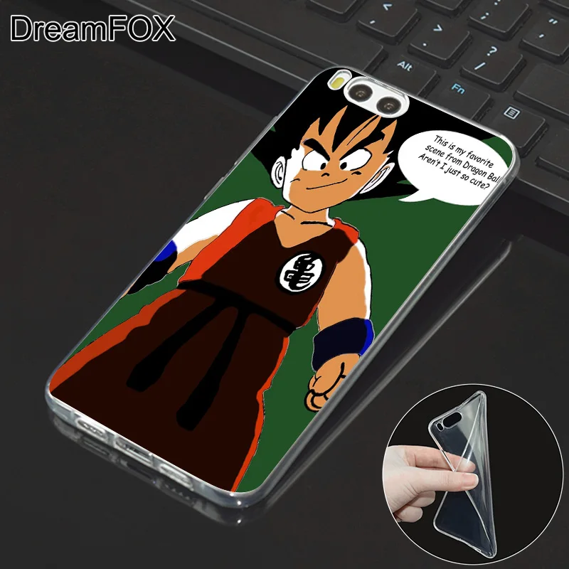 DREAMFOX L338 Dragon Ball Goku Soft TPU Silicone Case Cover For Xiaomi Mi Note 2 3 4 5 6 8 SE M5 4C 4S 5C 5S 5X 6X A1 Plus |