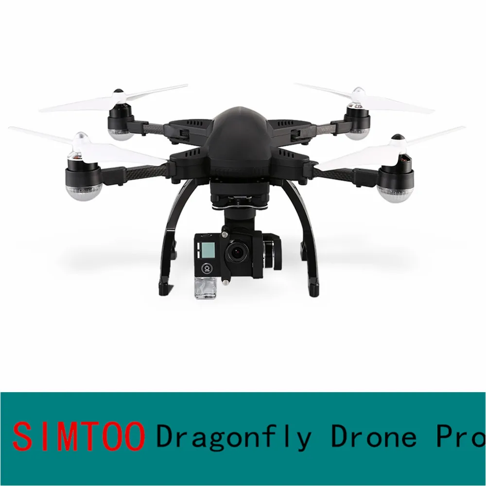 SIMTOO Стрекоза Дрон Pro RTF 16MP 4K HD камера wifi FPV gps часы пульт дистанционного управления
