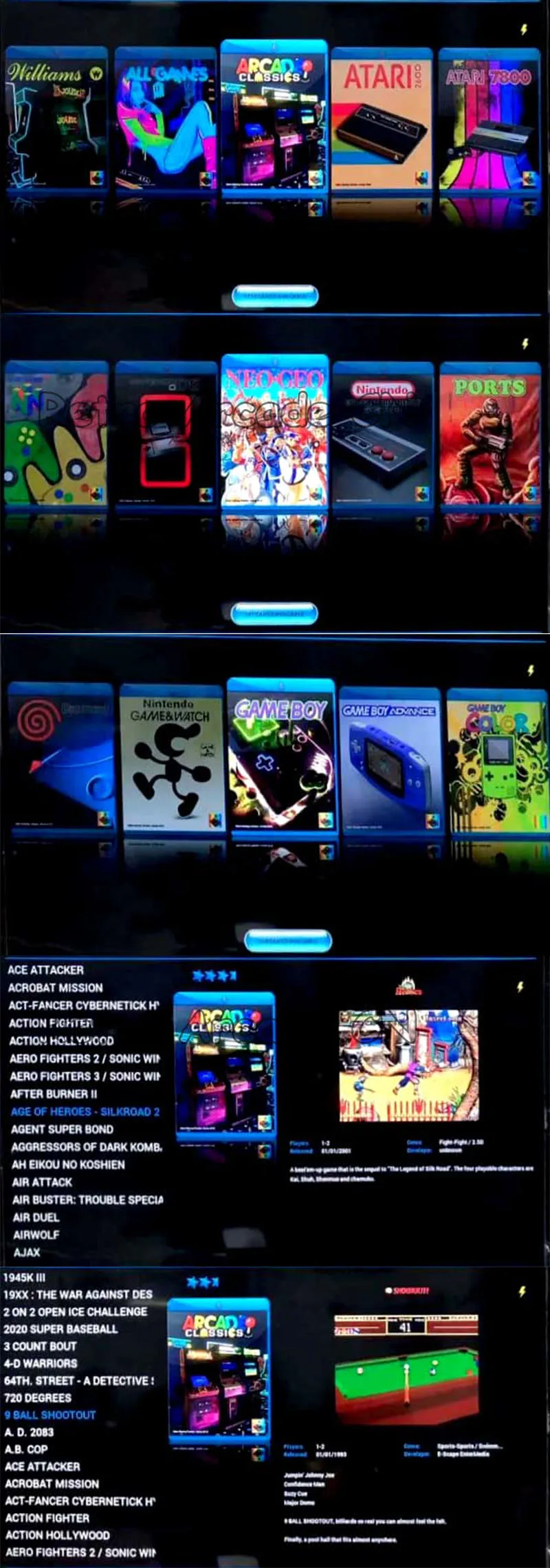 2 компл./лот супер ТВ игровых приставок, 16000 в 1 с двумя USB джойстика HDMI выход, аркадная игра для всей семьи playstation для детей