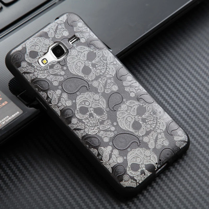 Для Samsung Galaxy J3 2016 J320 Case 5.0 дюймов 3D Рельефа Живопись Мягкая Силиконовая Задняя