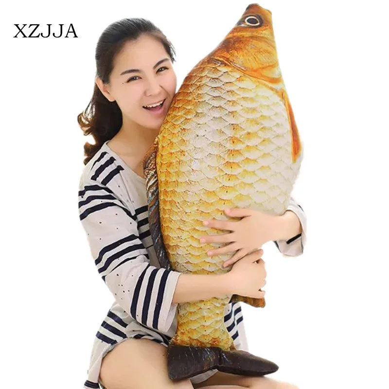 Оригинальная декоративная наволочка для подушки в форме рыбы внутренняя ткань