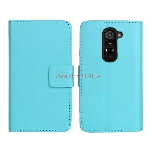 1 шт. новая простая из искусственной кожи в виде кошелька кожа смарт чехол для LG G2