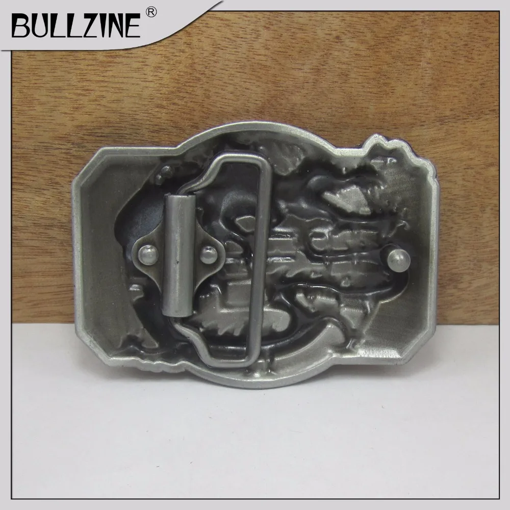 В Bullzine дракон пряжки ремня с оловянной отделкой FP-03071-2 подходит для детей на