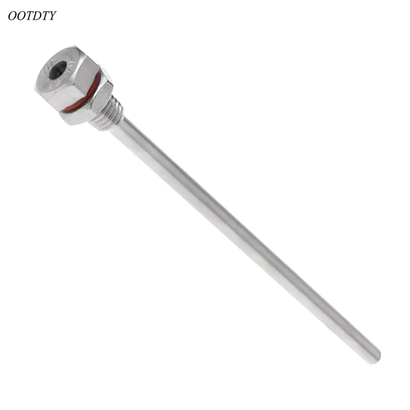 150mm OOTDTY L35-300mm термопровод из нержавеющей стали M10X1.5 резьба OD6mm для датчика температуры - Цвет: 150mm