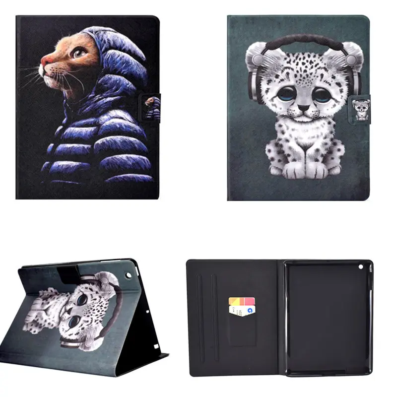 Кожаный чехол для Apple ipad 2 3 4 смарт Мода бабочка кролик iPad2 Funda Подставка планшета в
