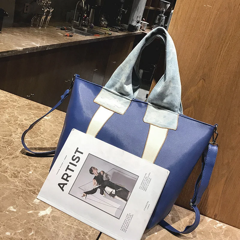 2018 new Fashion wild PU ladies handbag casual bump color shoulder bag girl personality large female Messenger | Багаж и сумки