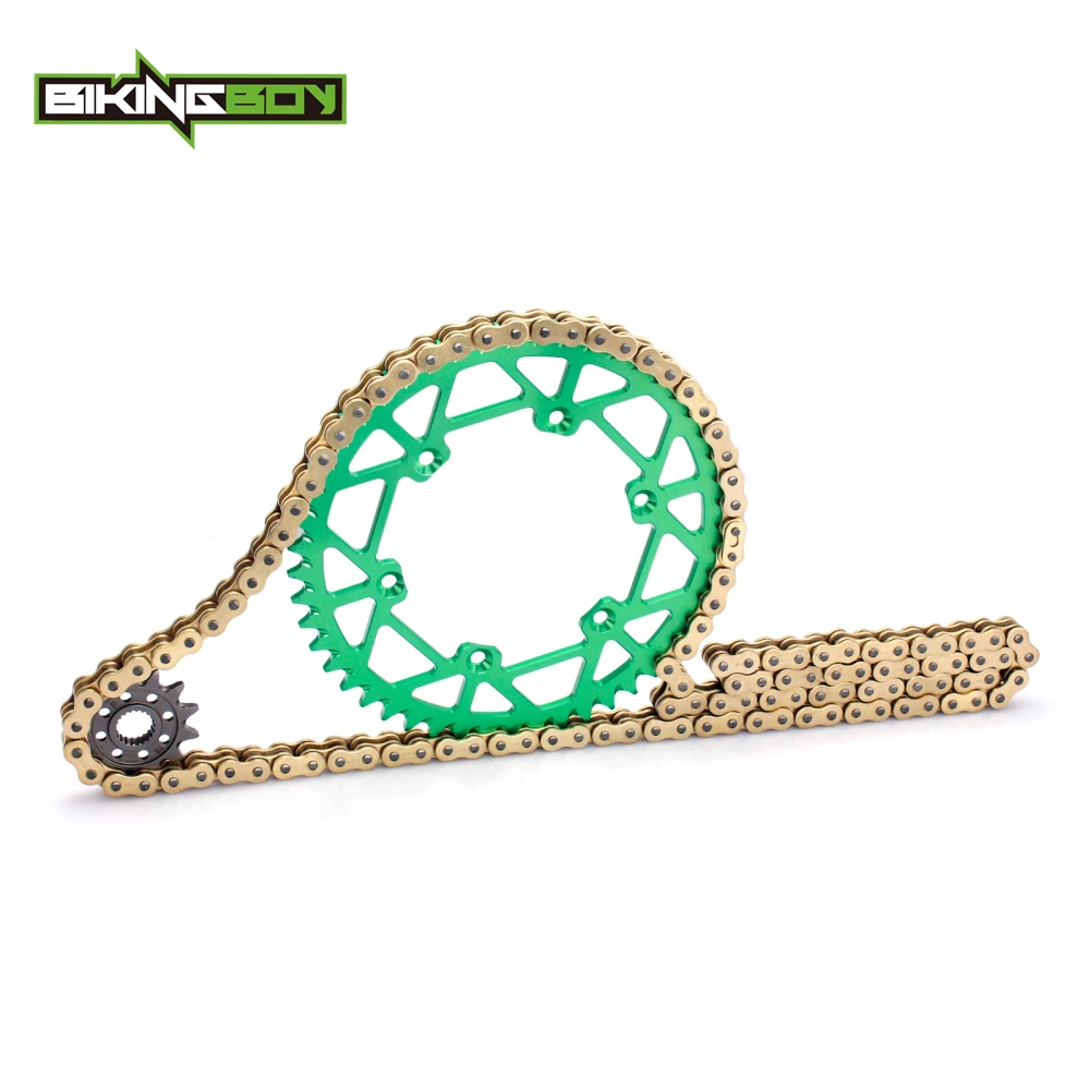 BIKINGBOY передняя 13T Задняя 48 T 52 звездочки 520 120L X ring цепной Набор для KX250F 04 05 06 07 08 09 10 11
