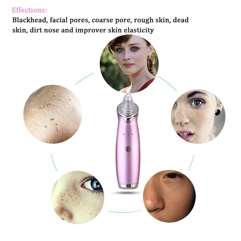 Уход за кожей, средство для удаления черных точек, лица, глубоких поры, акне, Удаление прыщей, Вакуумный аспиратор для всасывания кожи, инструмент для лица, алмазная косметическая машина