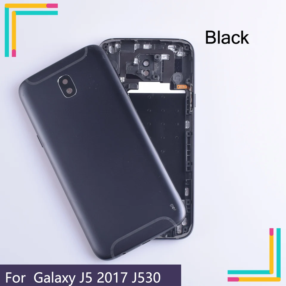 10 шт./лот для Samsung Galaxy J5 2017 j530 J530F SM корпус крышка батареи задняя чехол Задняя Дверь