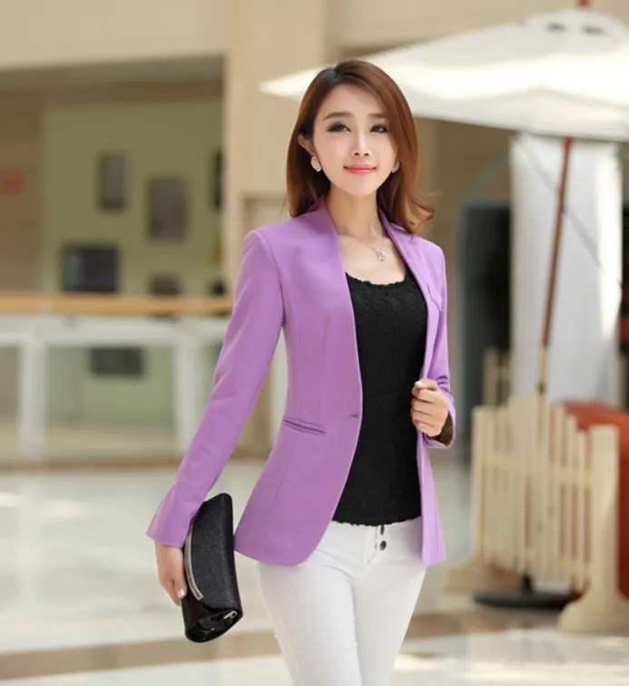 Женский блейзер с длинным рукавом Осенний блейзер|female jacket|candy color coatcandy jacket |