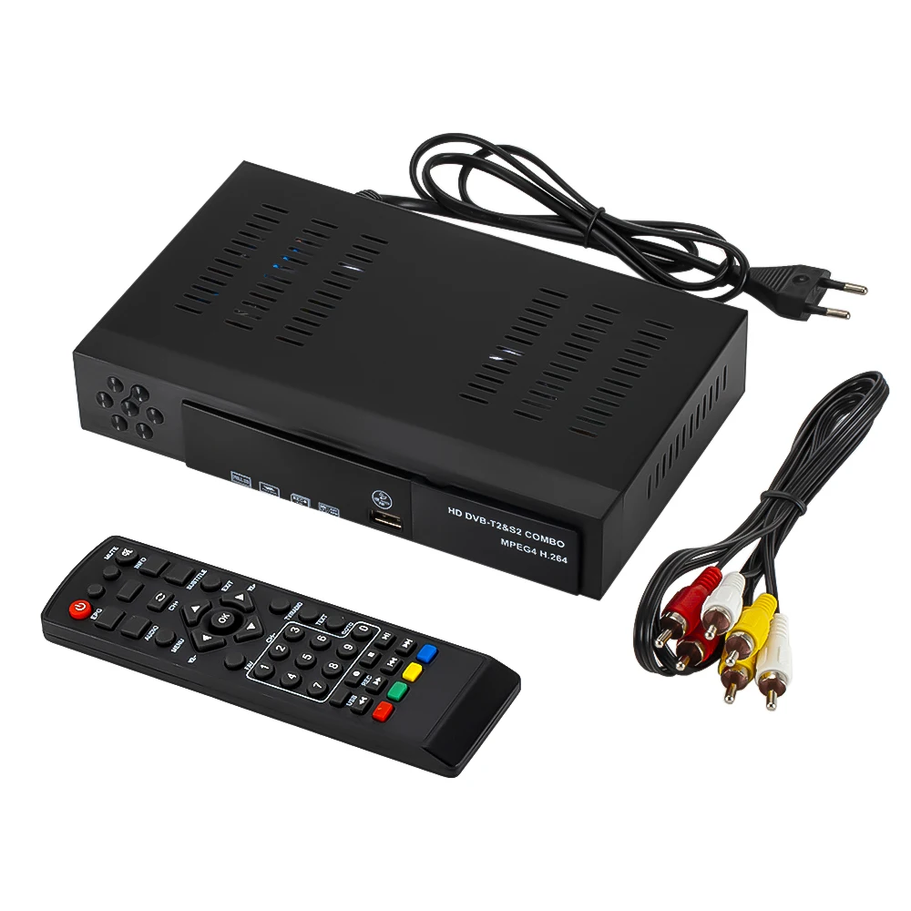 Цифровой спутниковый ресивер Kebidu HD DVB T2 + S2 ТВ-тюнер для приема MPEG4 ТВ-ресивер тюнер